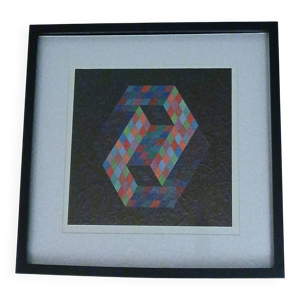 Tableau vintage Art Optique - victor