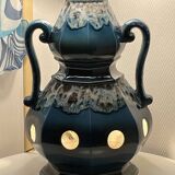 Flambeau blue floor lamp - vintage 1970's