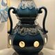 Flambeau blue floor lamp - vintage 1970's
