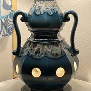Flambeau blue floor lamp - vintage 1970's