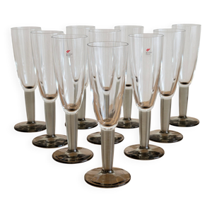 10 flûtes à champagne - gris
