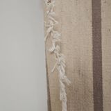 Vintage Anatolian Striped Hemp Kilim Rug