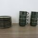 Apilco, set of 2 cups and saucers, Parisian bistros