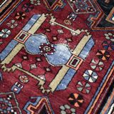 Vintage handwoven Zanjan Hamadan oriental rug, Middle East, 1960s.