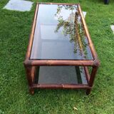 Rattan coffee table
