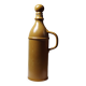 Ceramic bottle / jug / carafe in vintage stoneware style from the 60s-70s.