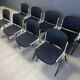 Vintage Italian stackable dining chairs in the style of Castelli, set of 8.