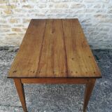 Oak farmhouse table two drawers