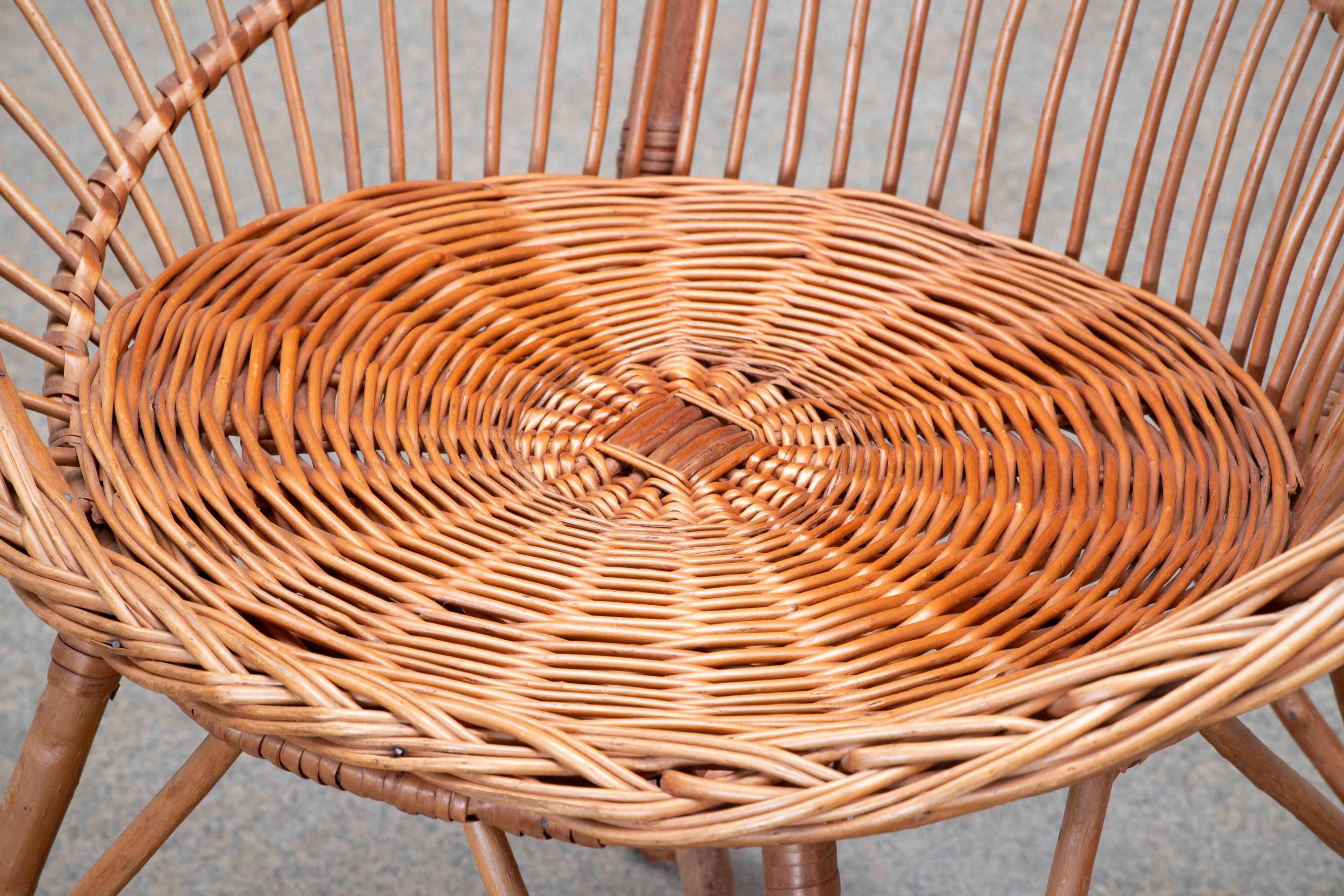 Vintage 1960's rattan chair