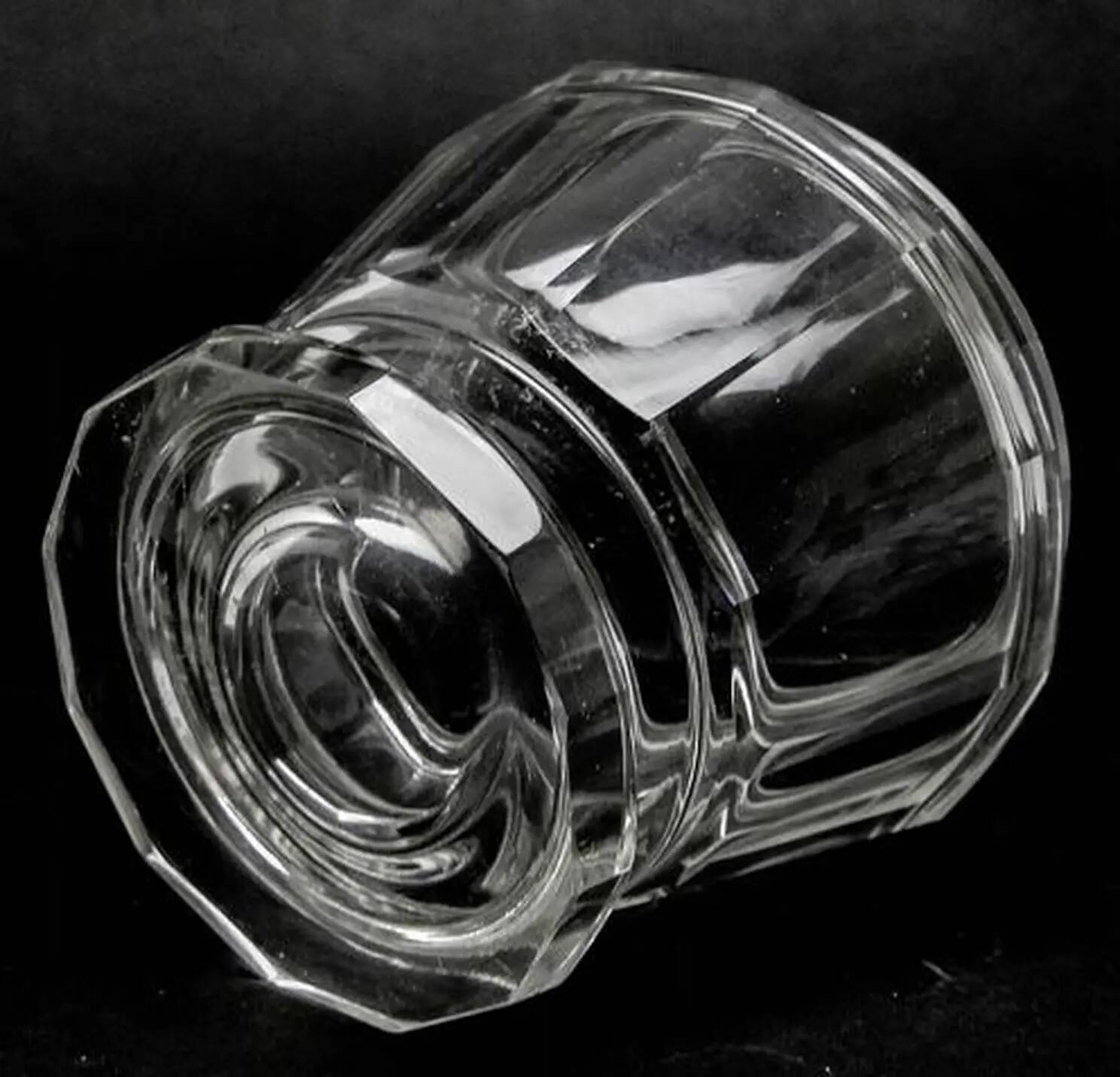 Art Deco bonbonniere, crystal, Moser, Czechoslovakia, 1930s