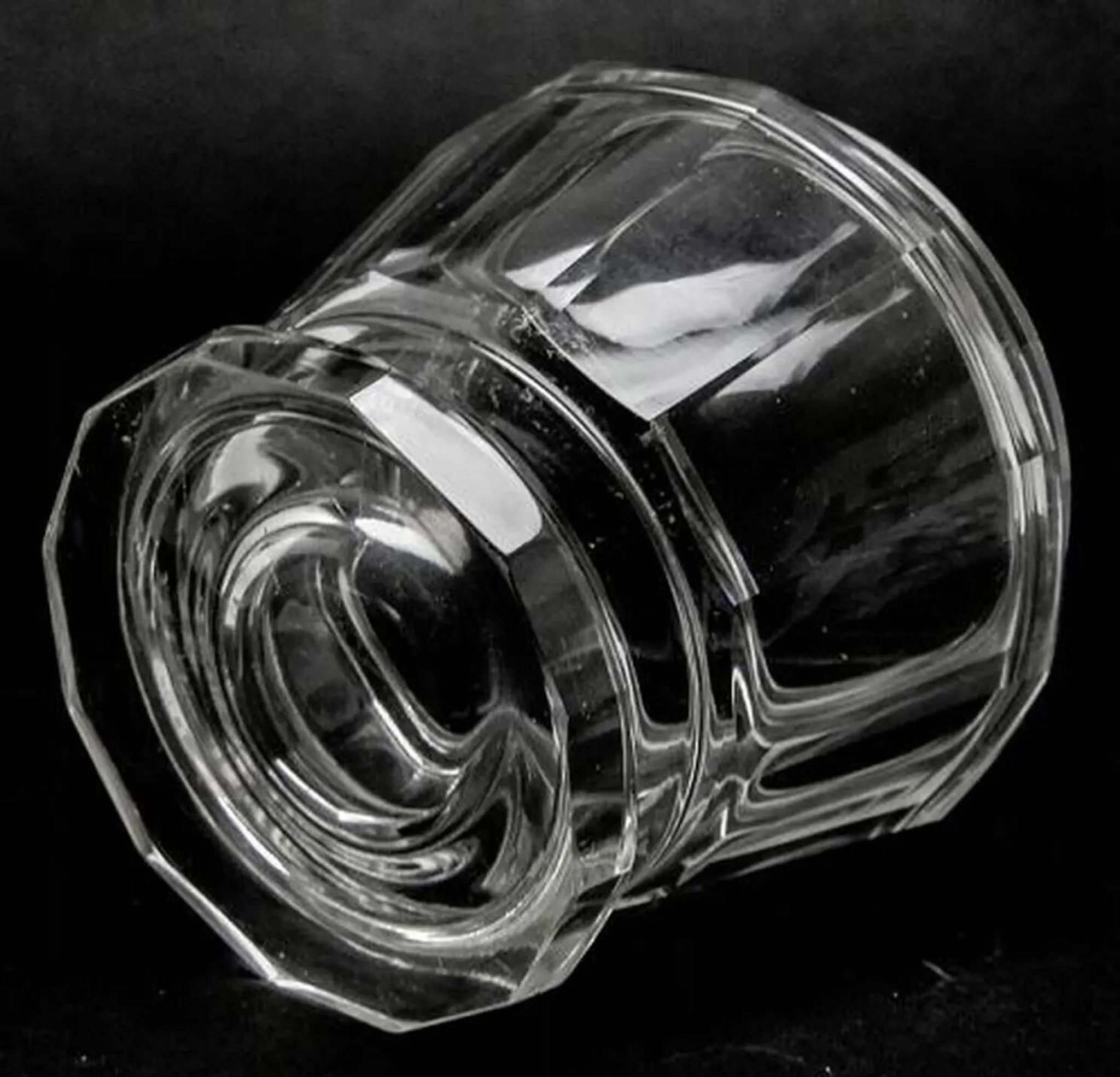 Art Deco bonbonniere, crystal, Moser, Czechoslovakia, 1930s