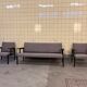 Set of three Belgian sofas