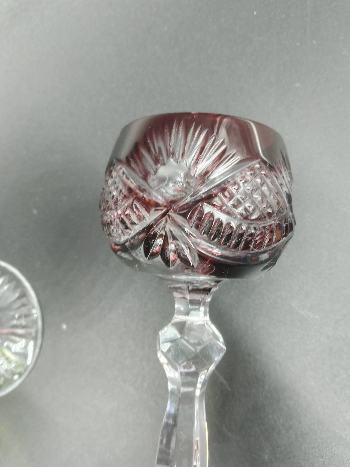 6 Nachtmann Weinrömer Crystal Liqueur Glasses