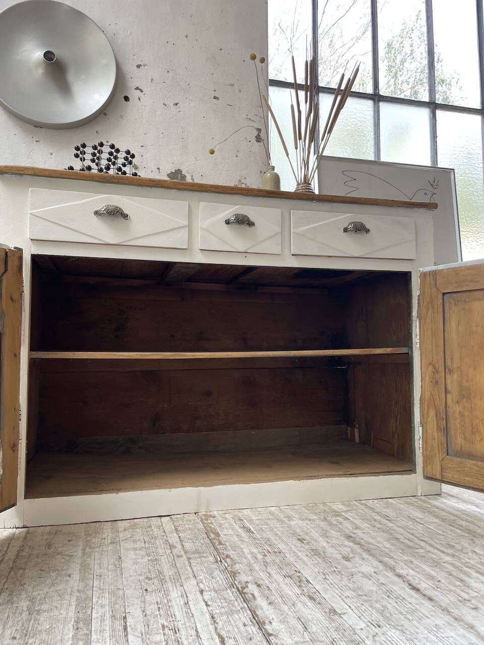 White patina sideboard craft furniture