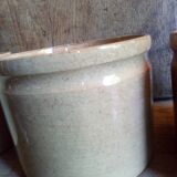 Three XXeme jam jars in glazed earth