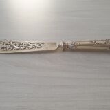 Antique silver metal knife