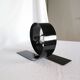 Lampe looping en acier, Massive, Belgique, 1990.