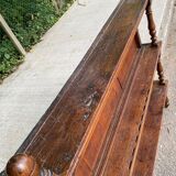 19th-century vintage oak bookshelf.