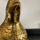 Cendrier en bronze Valenti caille ou perdrix vintage