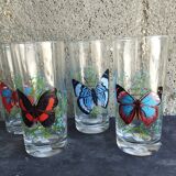 6 glasses pattern "Butterfly"
