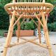 Series of 4 vintage rattan chairs.