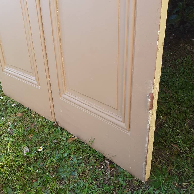 2 pairs of large 19th-century Haussmann-style cupboard doors.