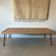Wooden coffee table with metal legs