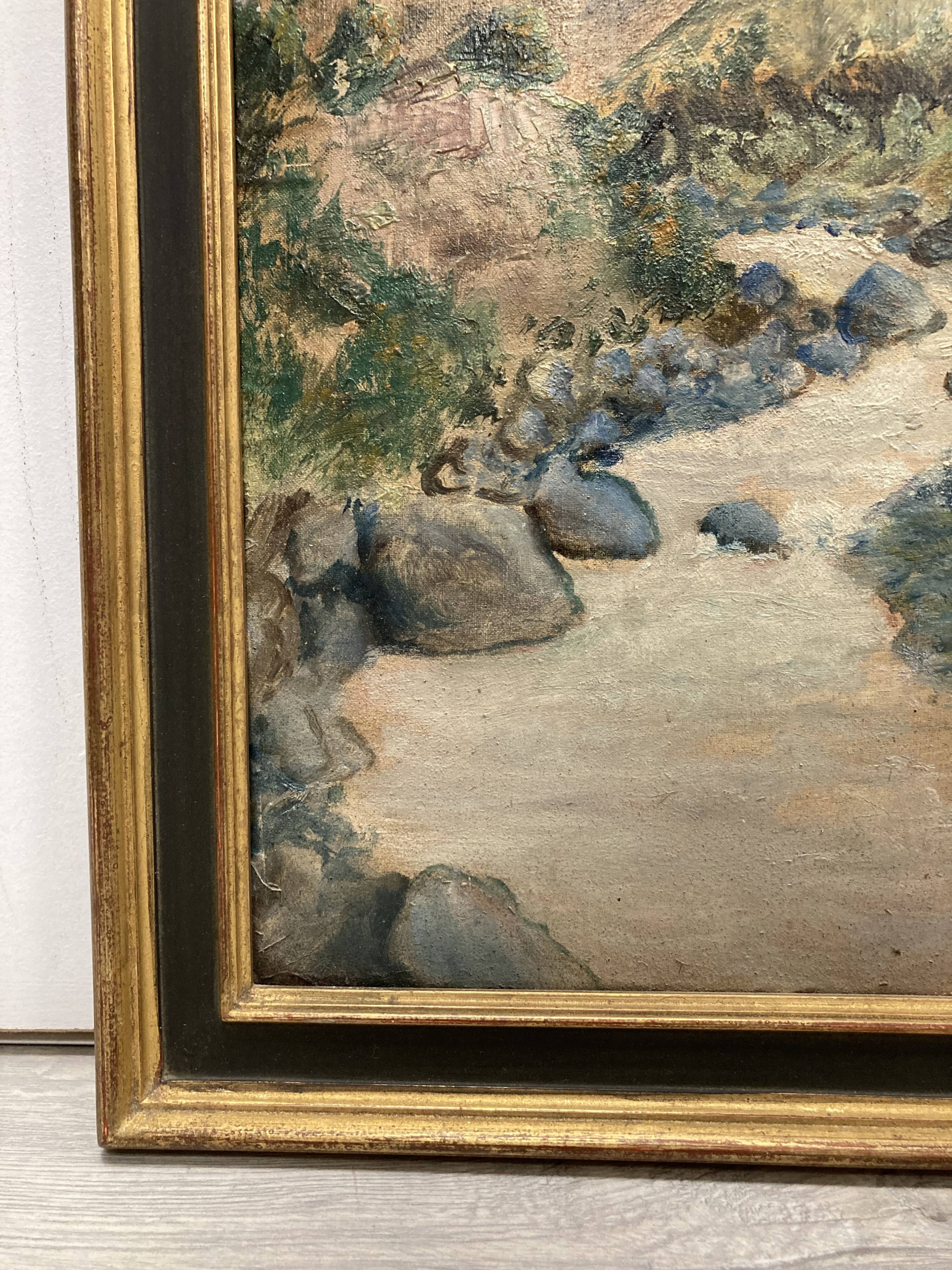 Vintage framed painting