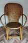 Vintage chestnut wood child chair