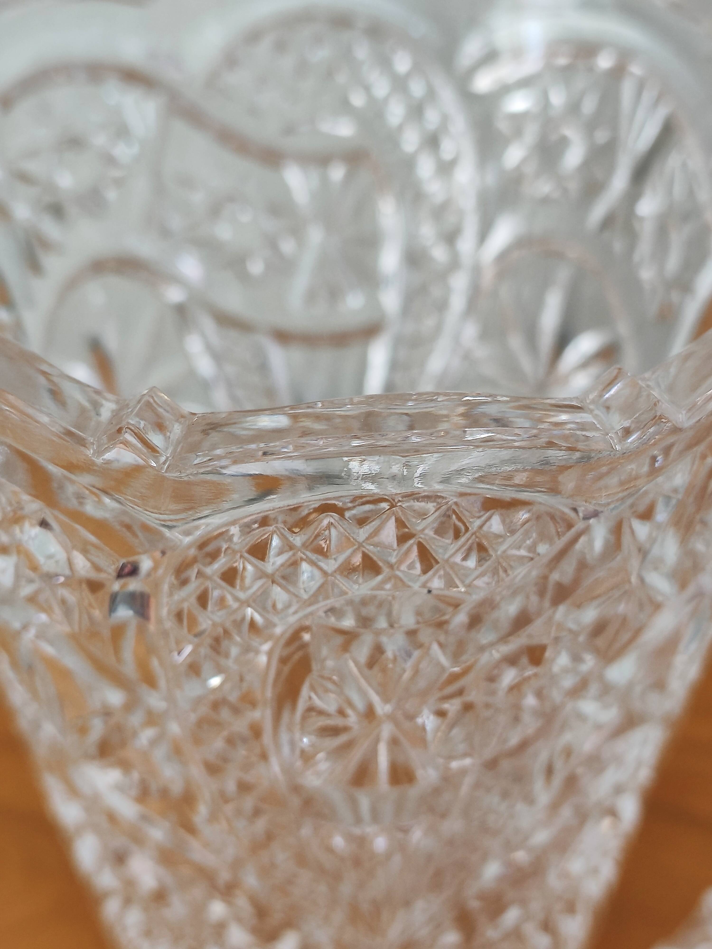 Cut glass ice bucket