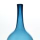 Large blue blown glass soliflore by Nicolas Morin, 1981