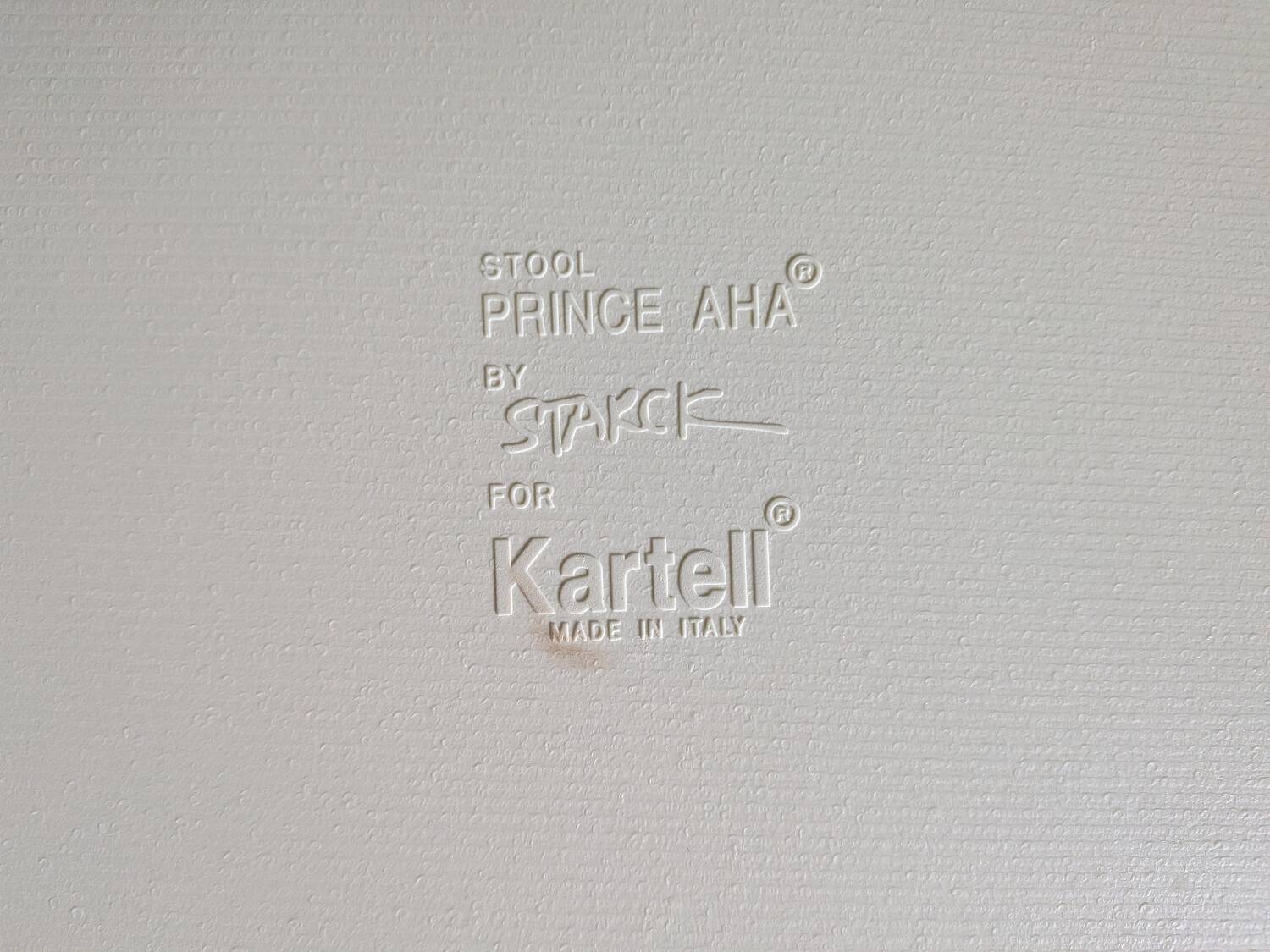 Pair of stools Prince Aha Starck Kartell