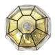 Iron and clear glass ceiling light by Limburg, Germany, 1960s.