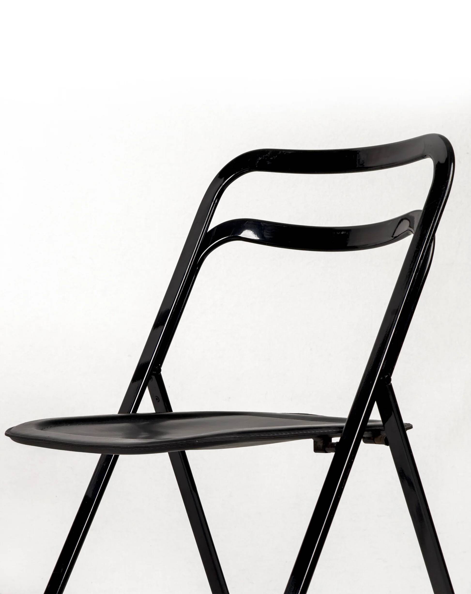 Lot de 4 chaises pliantes « Clio » de Giorgio Cattelan