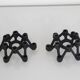 Pair of vintage cast iron candlesticks 1960