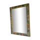 Wooden mirror, painted flower outline