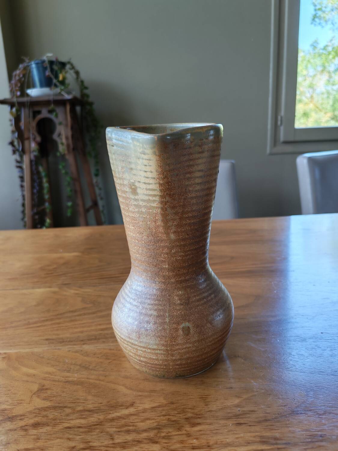 Vintage stoneware jug Crespo Digoin