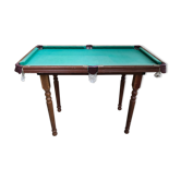 Old luxury billiards child wood feet turned vintage