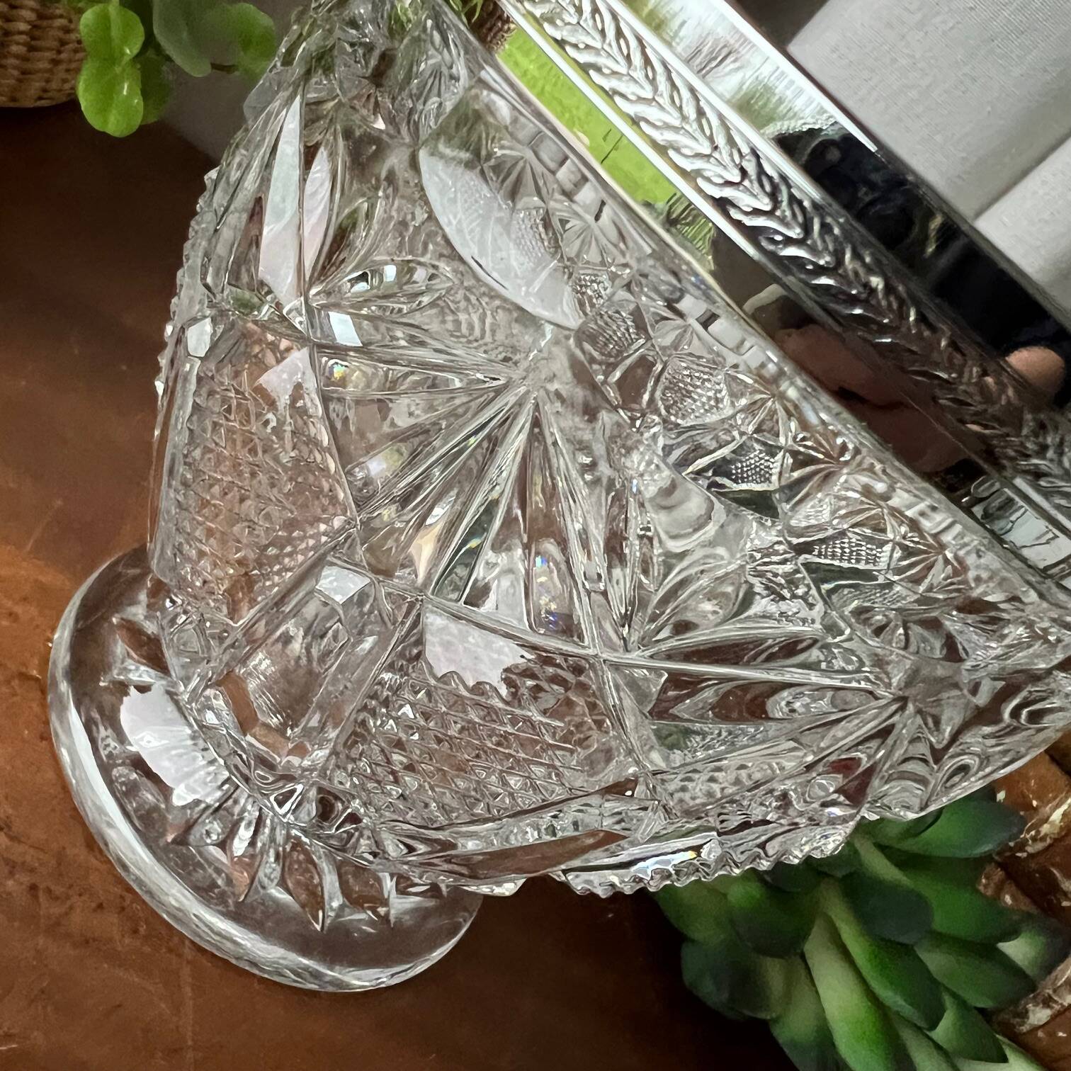 Crystal ice bucket or ice cube tray