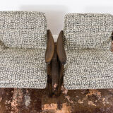 Pair of Mid-Century Modern GFM 87 Armchairs by Juliusz Kędziorek, 1960s