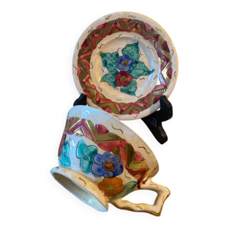 Art Deco cup and saucer Ray Clamart