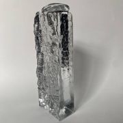 Frosted glass vase from the 1970s