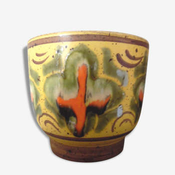 Pot en faience année 70