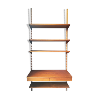 Scandinavian modular desk shelf by Kai Kristiansen, 1960