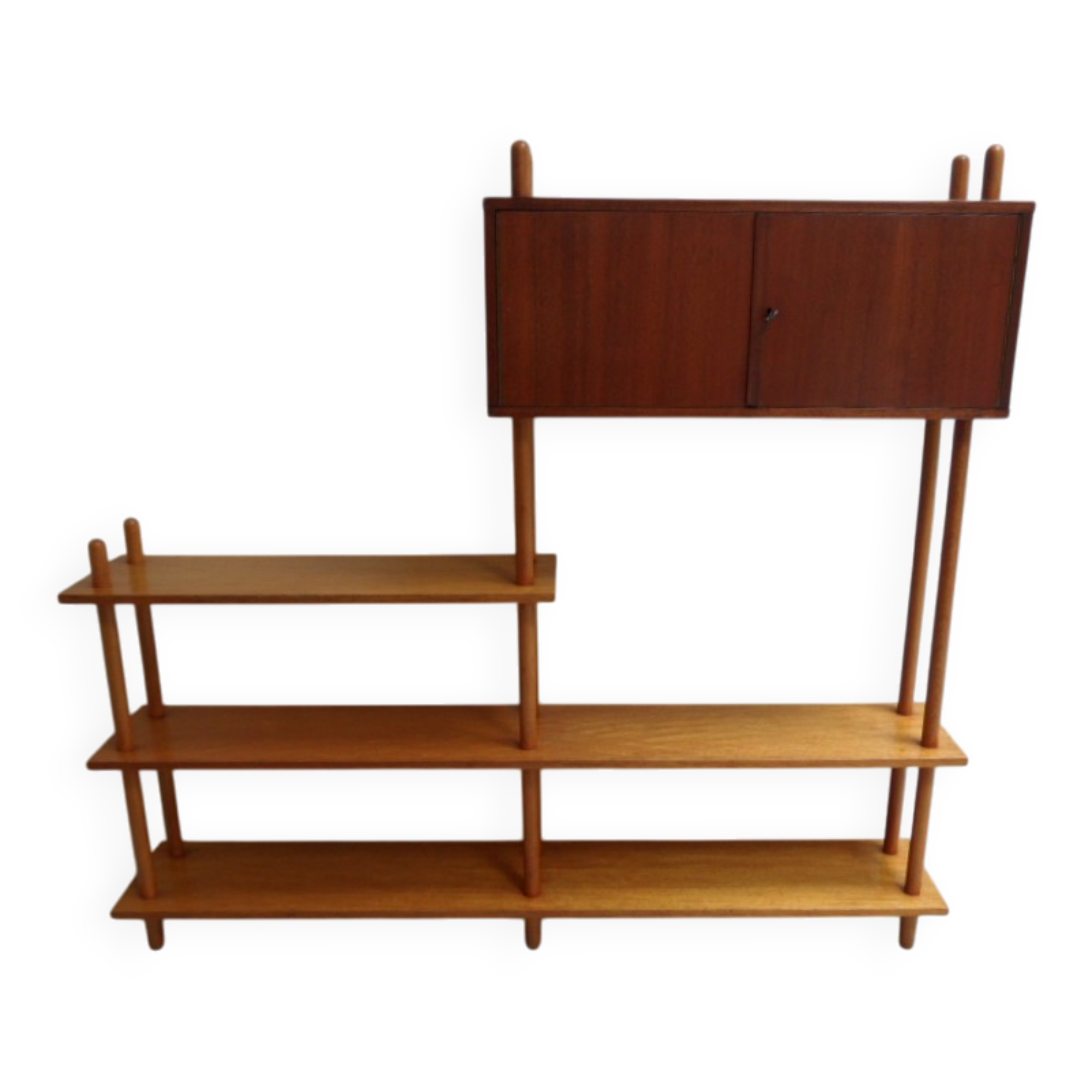Vintage roomdivider open bookcase