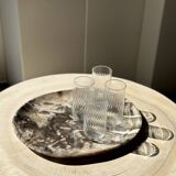Very large empty pocket or dish in petrified wood