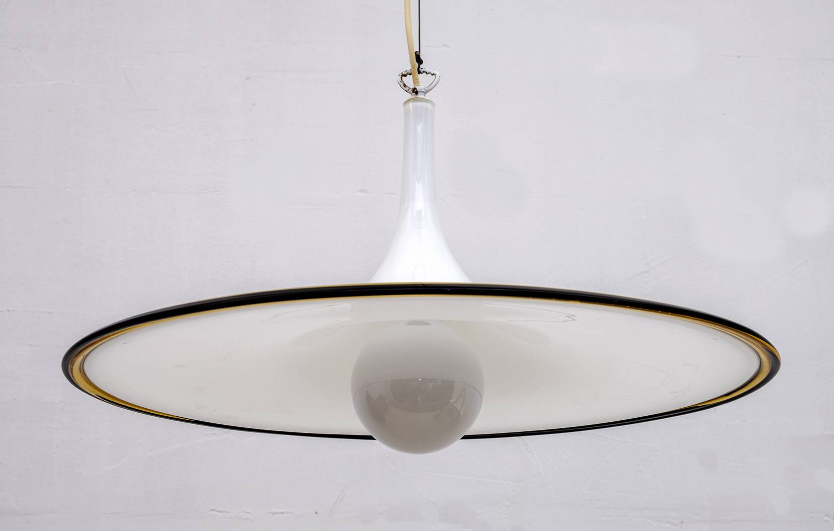 Mid-Century Modern Italian Chandelier Hat Murano Glass, 1970