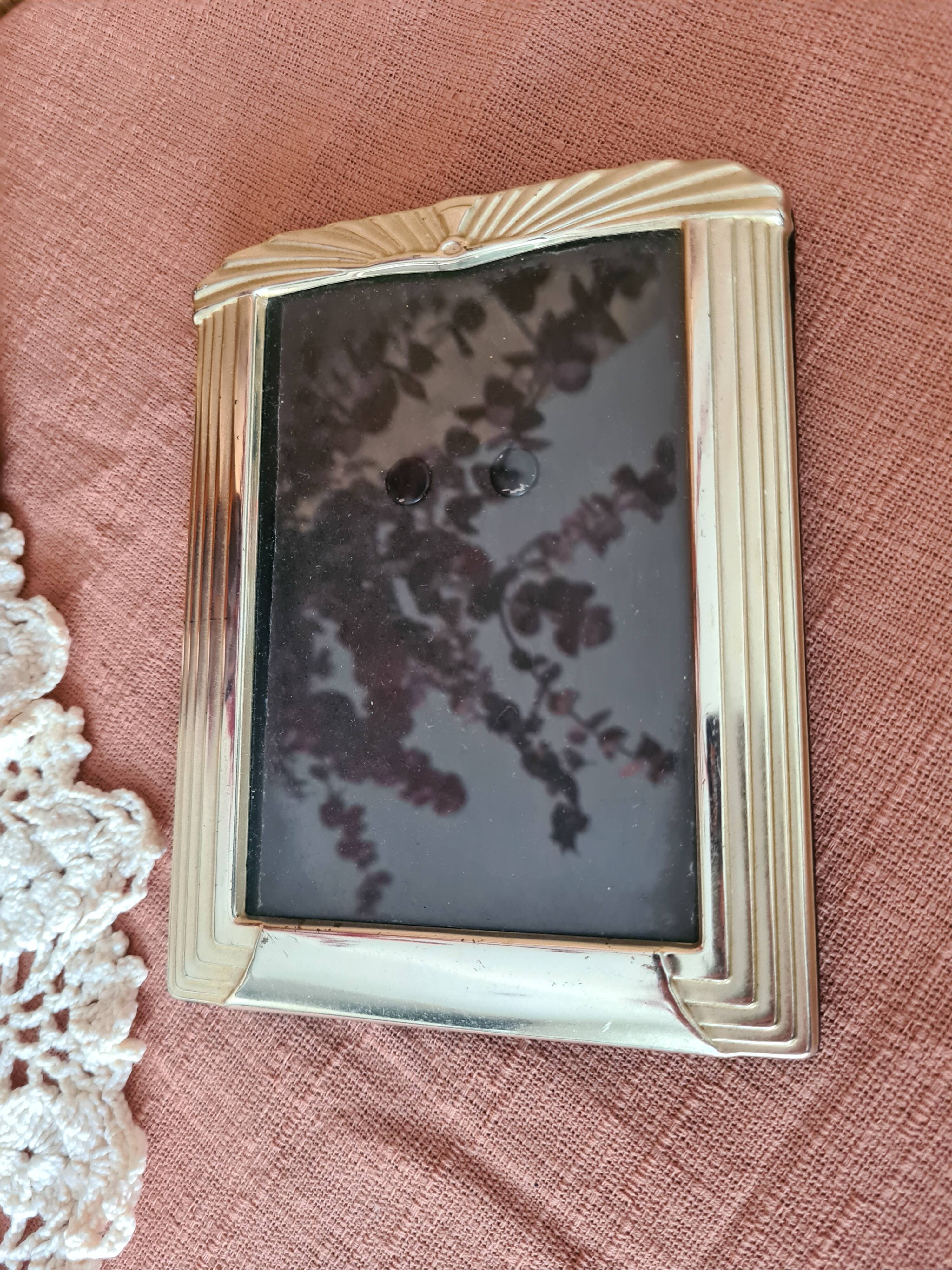 Chrome metal photo frame