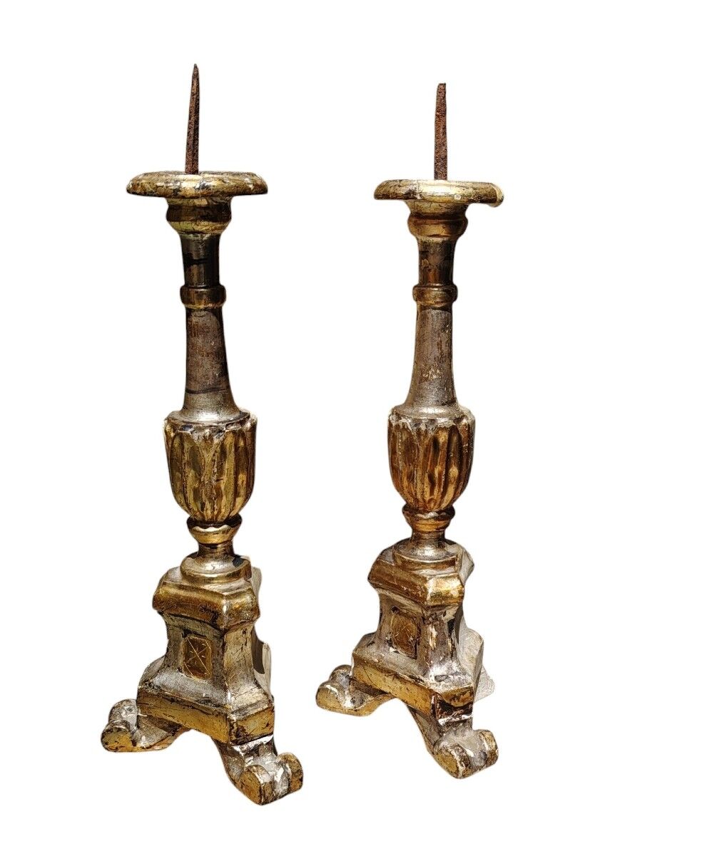 Original Louis XVI silver candlesticks and antiques from Mecca.