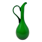 Vase vert gazon en opaline Empoli